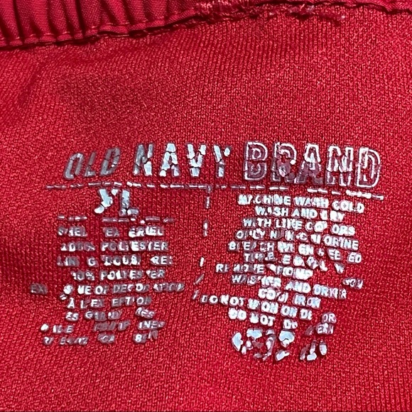 OLD NAVY athletic short elastic waist and tie soft lining stripe sides XL - Picture 8 of 10